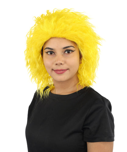 HPO Adult & Teen Women’s 15-Inch Curly Wig | Multiple Color Options | Wavy Voluminous Style | Idal for Costume, Cosplay, and Themed Events