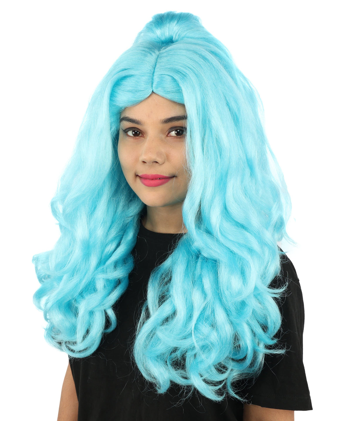 HPO Adult Long 20-Inch Curly Wig | Multiple Color Options | Ideal Cosplay, and Themed Parties | Soft, Natural-Looking, and Easy to Wear