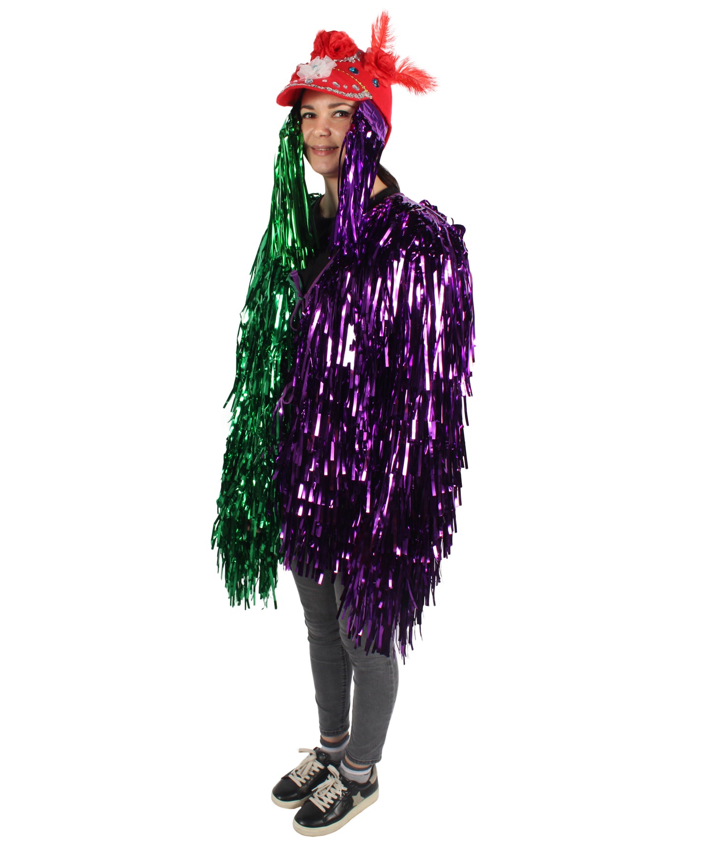 Adult Unisex DJ Tinsel Costume| Multiple Color Options