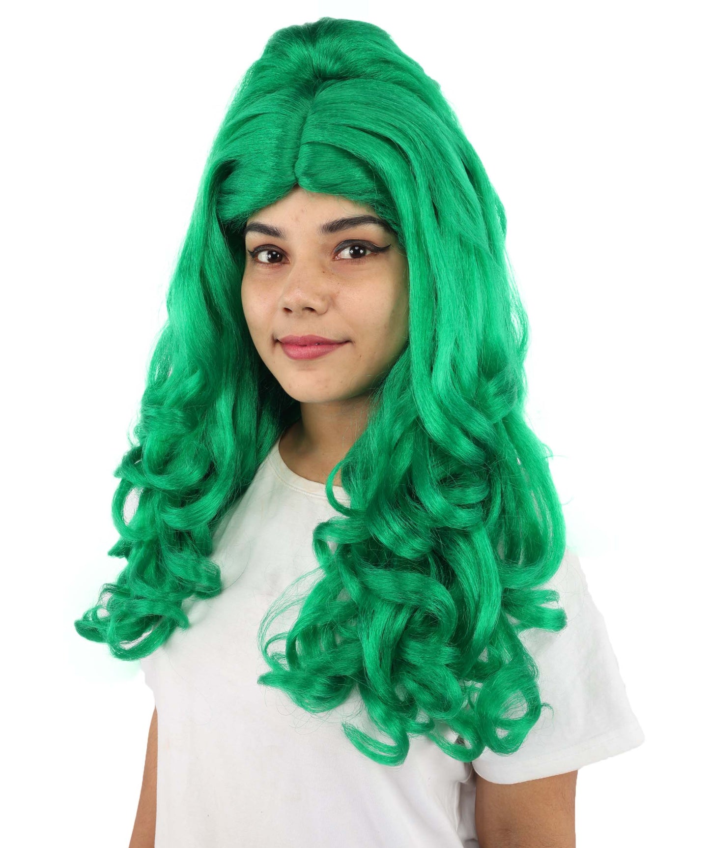 HPO Adult Long 20-Inch Curly Wig | Multiple Color Options | Ideal Cosplay, and Themed Parties | Soft, Natural-Looking, and Easy to Wear