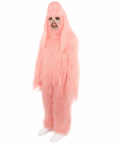 HPO Teen Extreme Hairy Person Costume Bundle & Mask Set - Full-Body Hair Suit Extra-Long Costume Wig for Halloween, Cosplay & Parties - Multiple Color Options