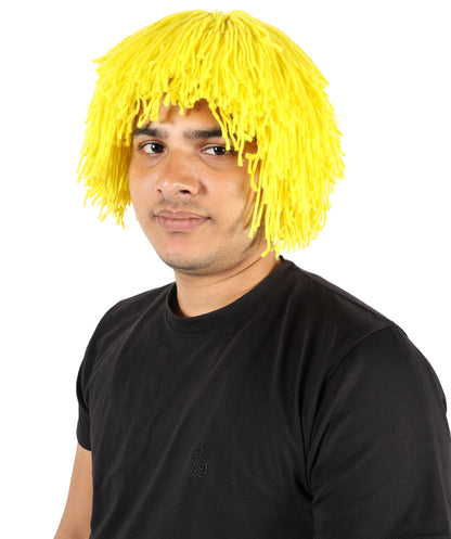 HPO Men's Medium Red Wig | Perfect for Halloween | Flame-retardant Wille Fiber