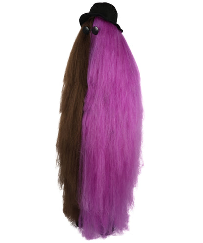 HPO It's Cousin Creature! - Premium | 2 Piece 66 In Extra-Long Iconic Hairy Costume and Wig Set | Includes Hat and glasses | Hairy Halloween Outfit