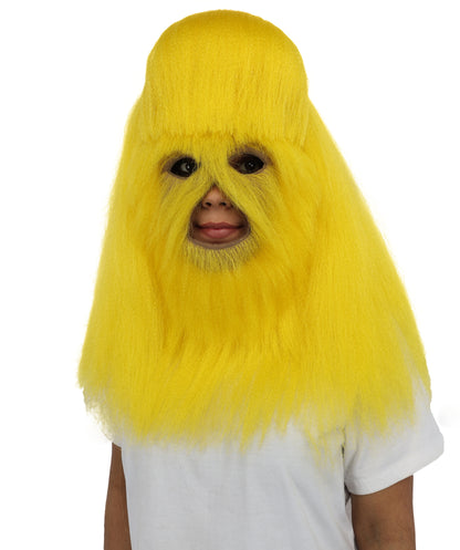 HPO Teen Extreme Hairy Person Costume Bundle & Mask Set - Full-Body Hair Suit Extra-Long Costume Wig for Halloween, Cosplay & Parties - Multiple Color Options