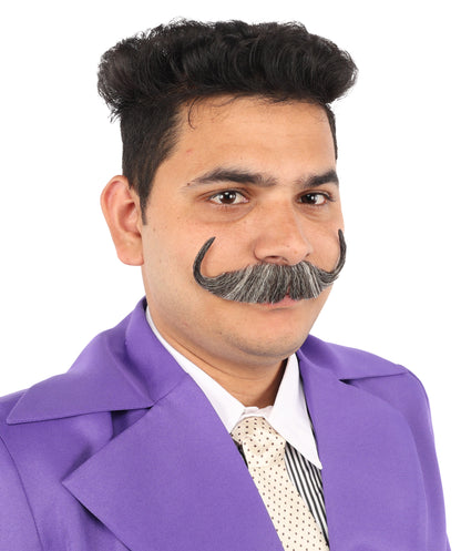 Men's Watson Synthetic Hair Moustache | Facial Hair Multiple Colour Options | HPO