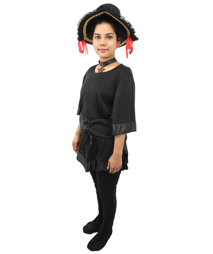 HPO Women's Dare to Wear Buccaneer Black Costume| Pirate-Themed Outfit