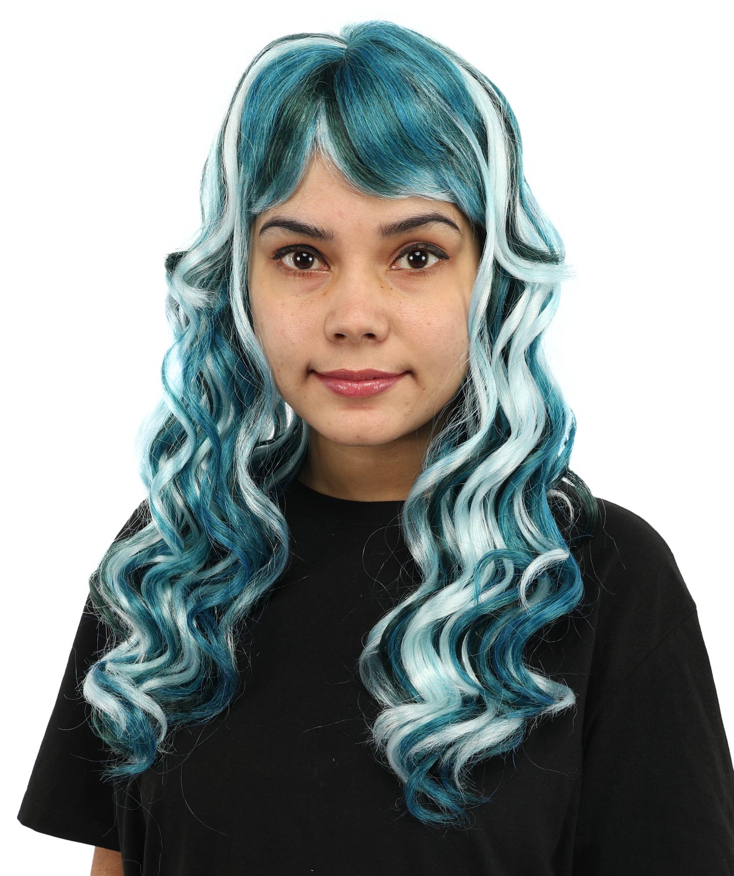 HPO Adult Women's Mullet Wig – Wavy Hair with Short Front and Long Back | Ideal for Cosplay, Themed Parties & Bold Character Looks