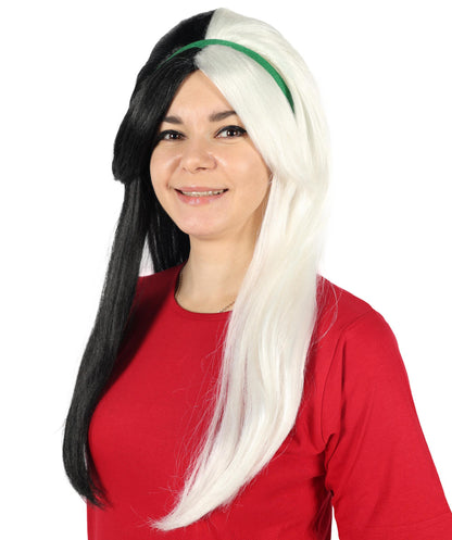 Fancy Monster Womens Wig  | Neon Sky Multicolor Halloween Wig | Premium Breathable Capless Cap