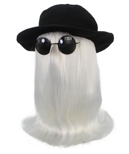 White Straight Creature Wig