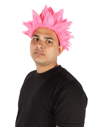 HPO Men’s Anime Young Ninja Nine Tail Yellow Blonde Spiky Wig