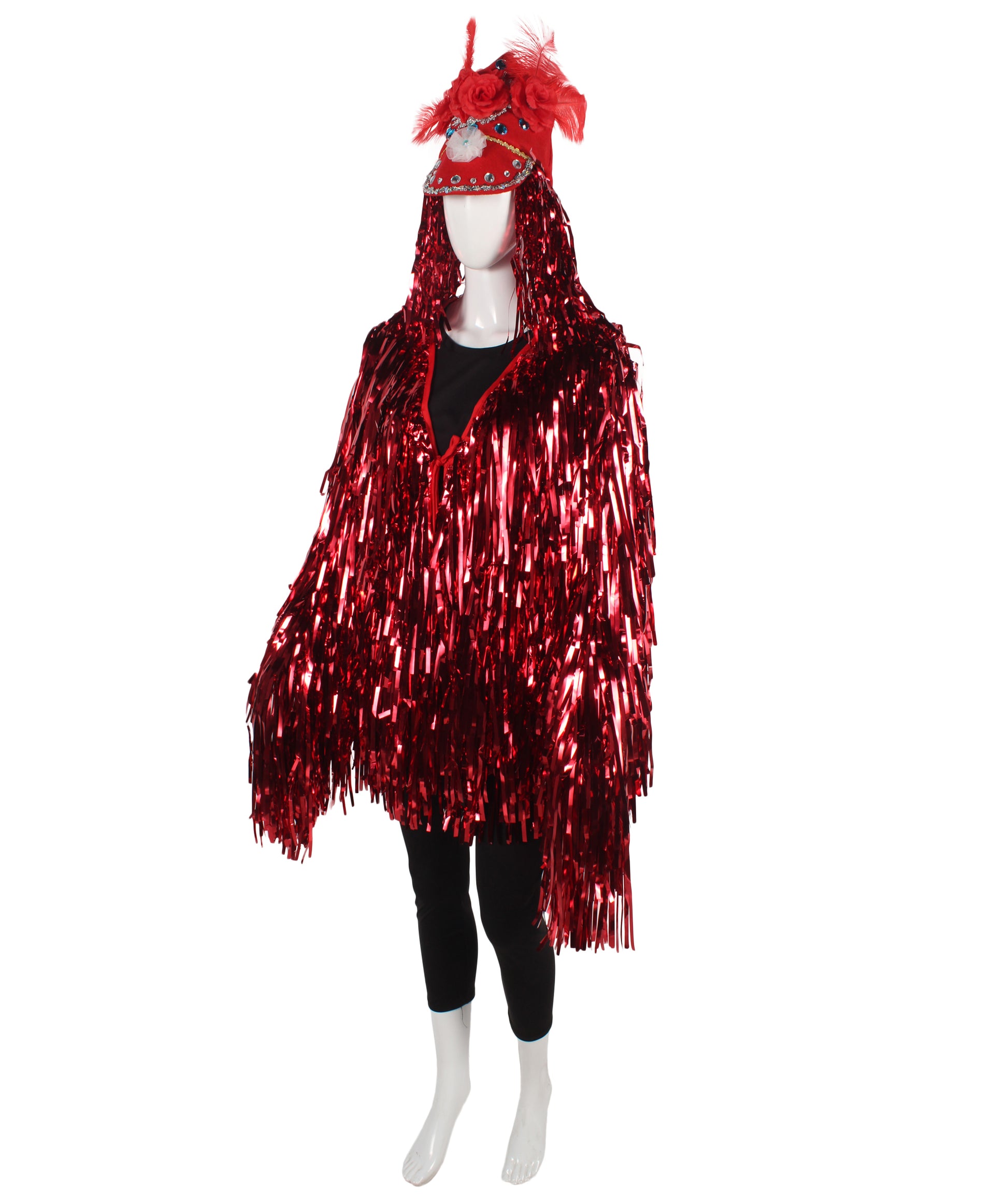 Red DJ Tinsel Costume