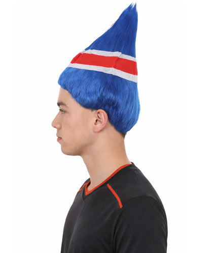 Iceland Flag Sport Troll Wig | Premium Breathable Capless Cap