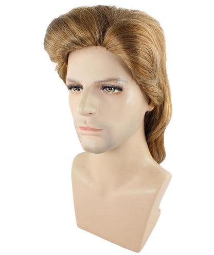 Men's 80's Mullet Wig Brown | Premium Breathable Capless Cap