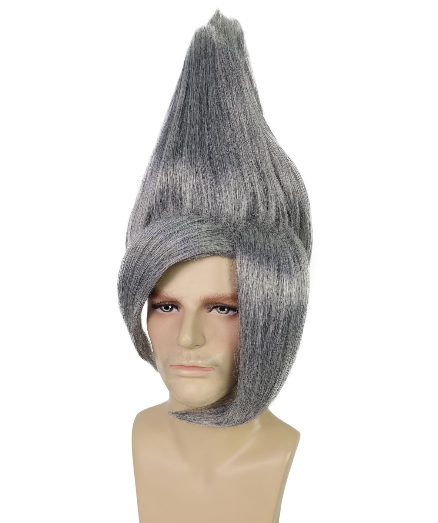 HPO Adult Men's Tv Musical Movie Troll Spiked Wig | Multicolor Options | Flame-retardant Synthetic Fiber