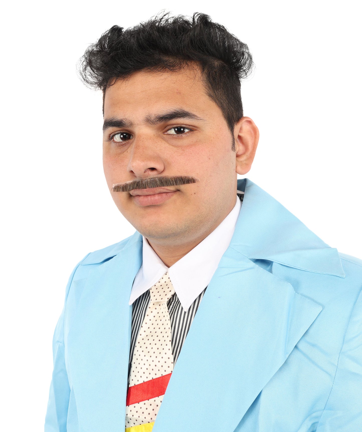 HPO  Men's Fake Synthetic Hair Mustache | Multicolor Color Options