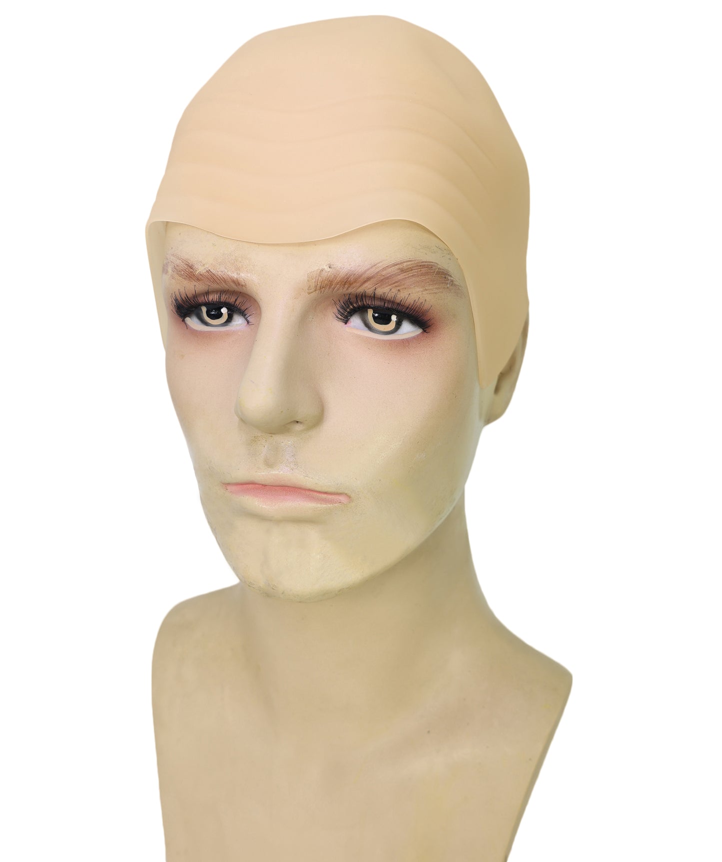 HPO Adult Men's Mr Worldwide Instant Kit Superstar Fleshcolor Bald Cap |Not Included sunglasses | Cosplay Facial Hair |Perfect for Pop lovers