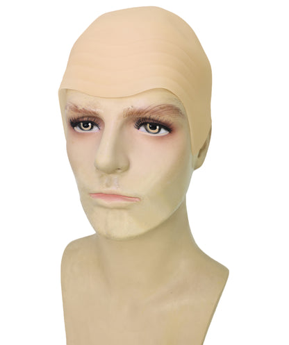 HPO Adult Men's Mr Worldwide Instant Kit Superstar Fleshcolor Bald Cap |Not Included sunglasses | Cosplay Facial Hair |Perfect for Pop lovers