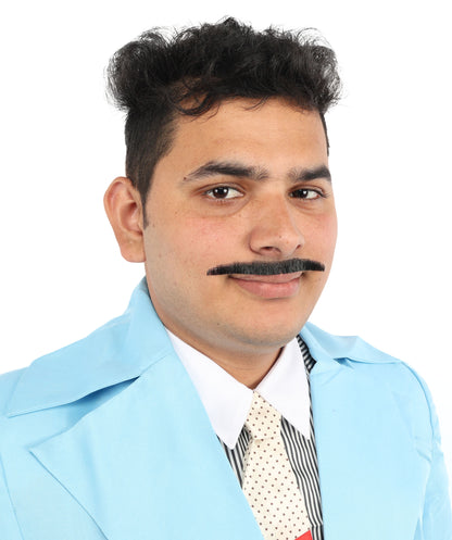 HPO  Men's Fake Synthetic Hair Mustache | Multicolor Color Options
