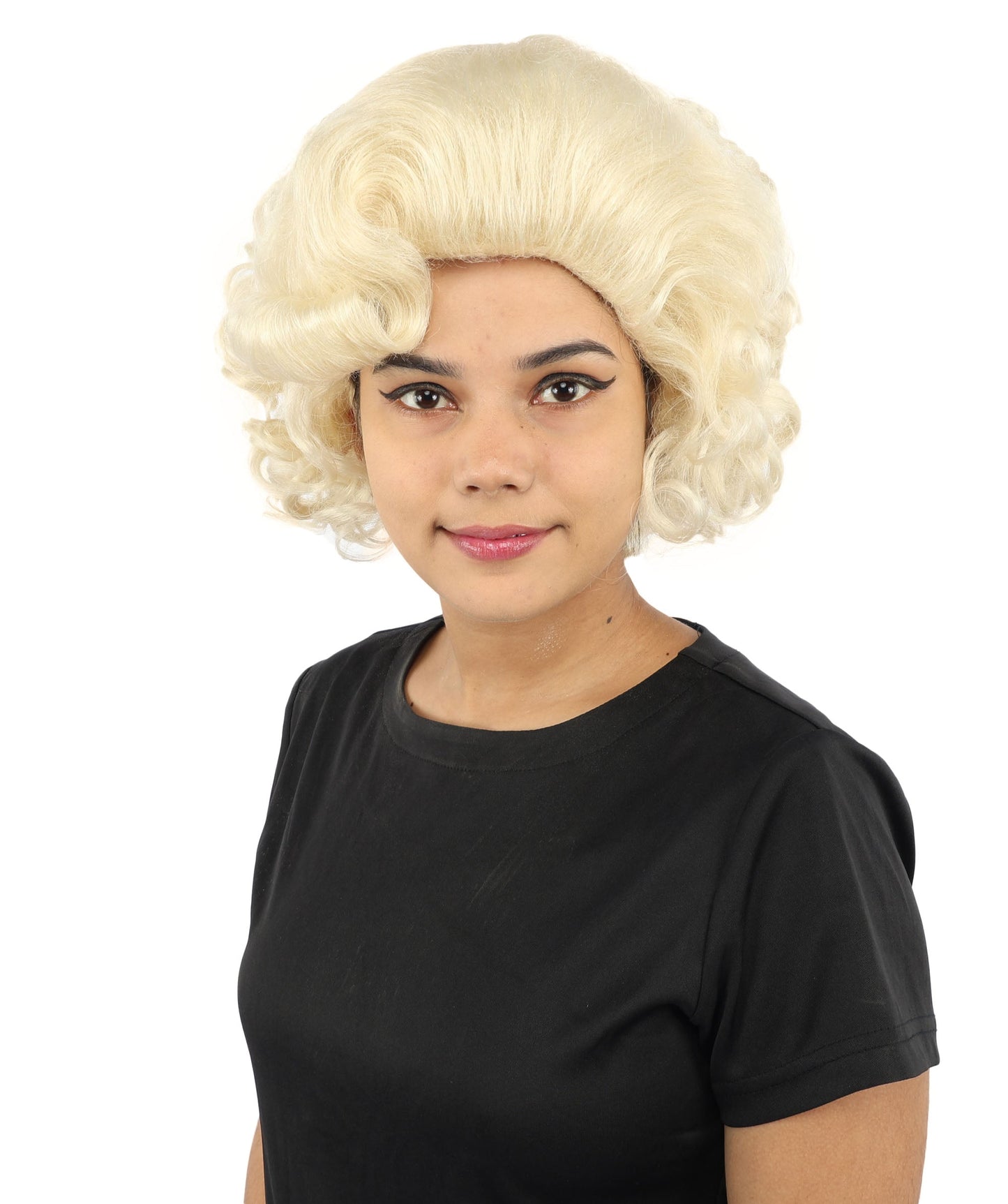 HPO Adult Women's Dame Edna Everage Wigs | Multiple Color Options | Drag Queen-Inspired Colorful Synthetic Hair for Parties, Stage Events | Breathable Capless Design