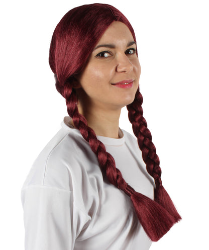 HPO Women's  Braided Gothic Wig | Multiple Color Collections TV Movie Wigs | Premium Breathable Capless Cap