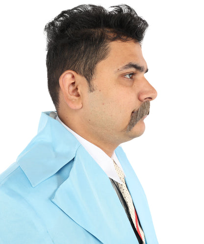 Premium Cowboy Horseshoe Synthetic Facial Hair Mustache | HPO