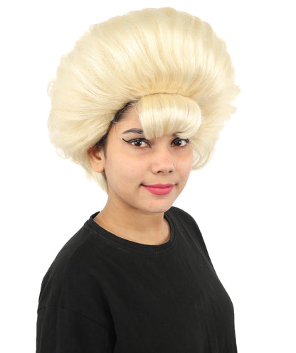 Women's Voluminous Retro Wig | Multiple Color Options, create of synthetic fiber, teased curly volume, breathable capless cap | Party, Halloween, theater, drag, performance, costume events