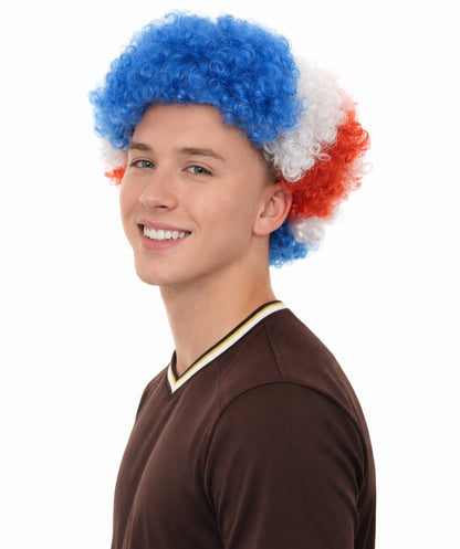 Costa Rica Sport Afro Fun Wig | Jumbo Fancy Halloween Wig