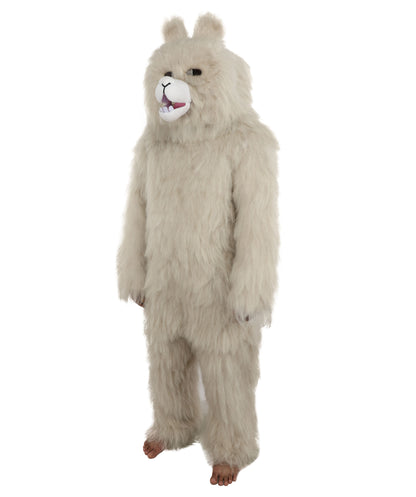 HPO Men’s Grey Animal Costume Bundle & Mask Set | Fluffy Creature Outfit & Hair for Cosplay & Roleplay | Plush Character  Costumes for Parties, Photo Shoots & Themed Events