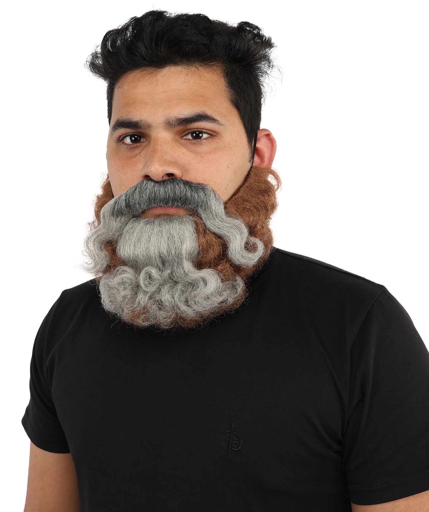 HPO Men's Rugged Warrior Wig & Beard Set  – Beard for Costume Roleplay | Tough Soldier Look for Cosplay, Halloween, Film-Inspired Characters
