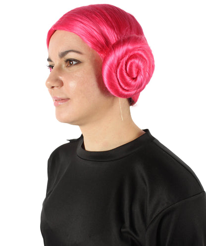 HPO Multiple Space Bun Wig – Sci-Fi Inspired Fancy Dress Costume Wig for Women – Galactic Hero Wig