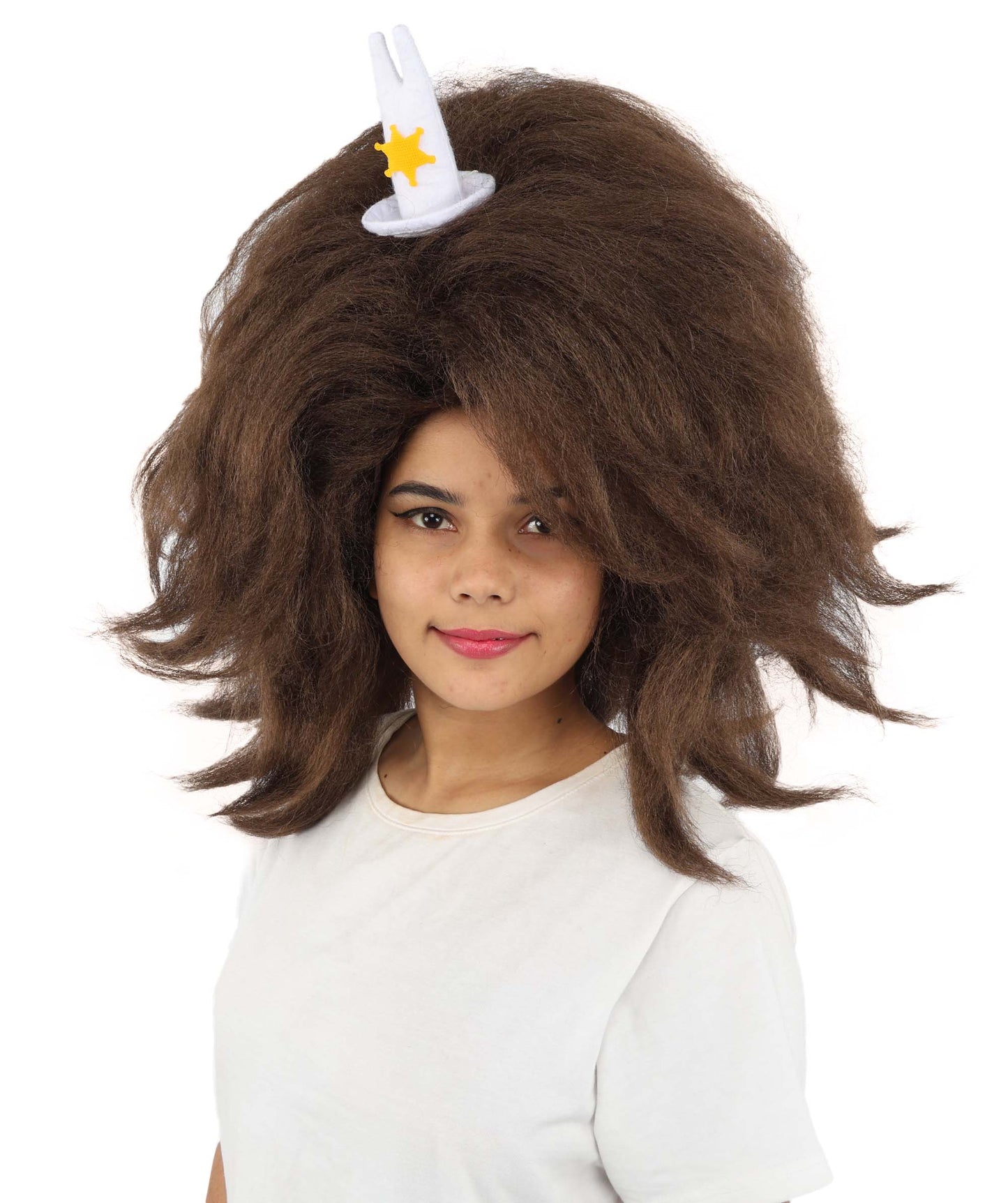 HPO Adult Women's Long Red Bob Wig | Straight Shoulder-Length Black Hair with Blunt Bangs, Included Accessory Set & Breathable Cap | Halloween, Anime Roleplay, Costume Party & Daily Wear