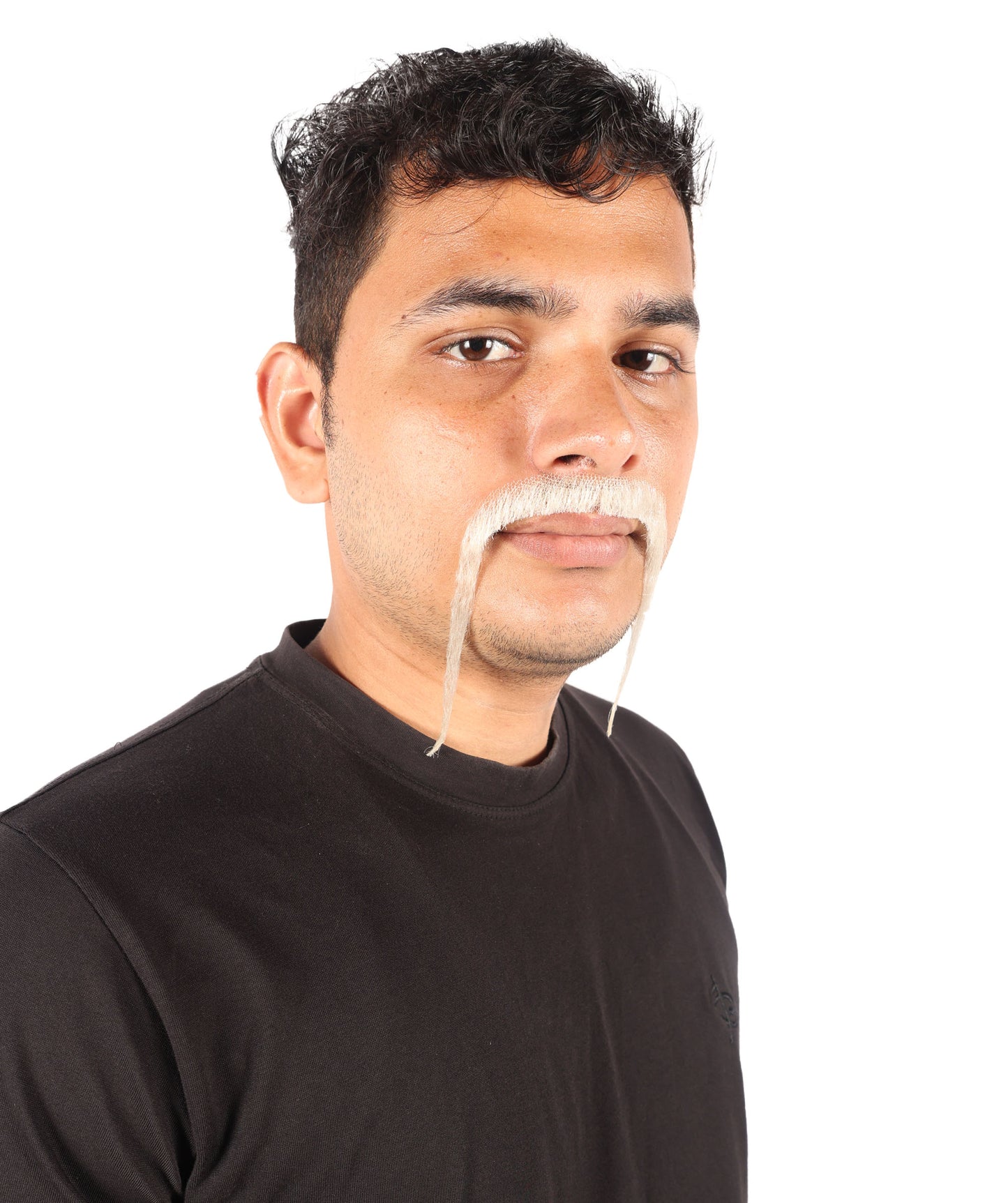 HPO  Men's Chinese Super Villain Fake Human Hair Mustache