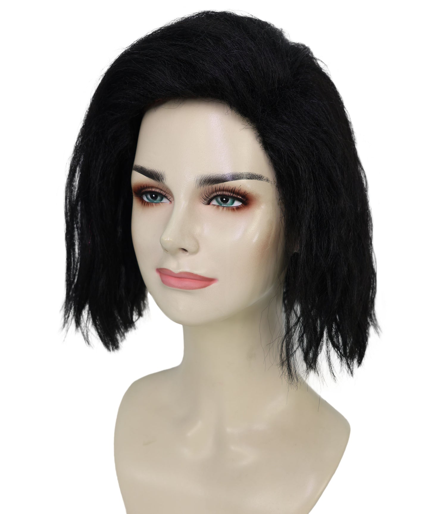 Adult Women's 10" Inch Short Length Halloween Cosplay Ombre Pop Star Fireworks Costume Wig, Synthetic Soft Fiber Hair | Multicolor Options | HPO