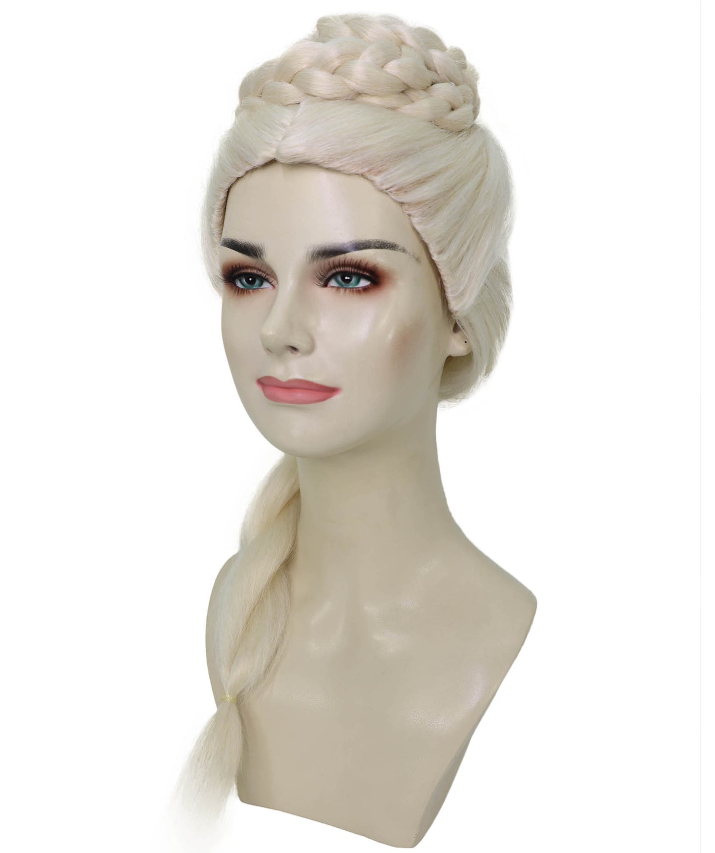 Women’s Blonde Dragon Queen Wig | Long Braid Fantasy Princess Hair for Halloween Parties