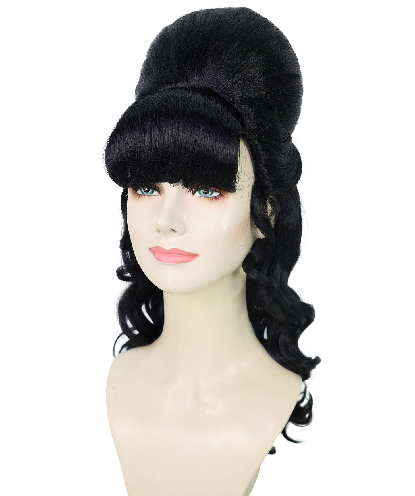 HPO Women's Class 60's Brown Half Updo Wig with Ponytail | Halloween  Wig | Flame-retardant Synthetic Fiber