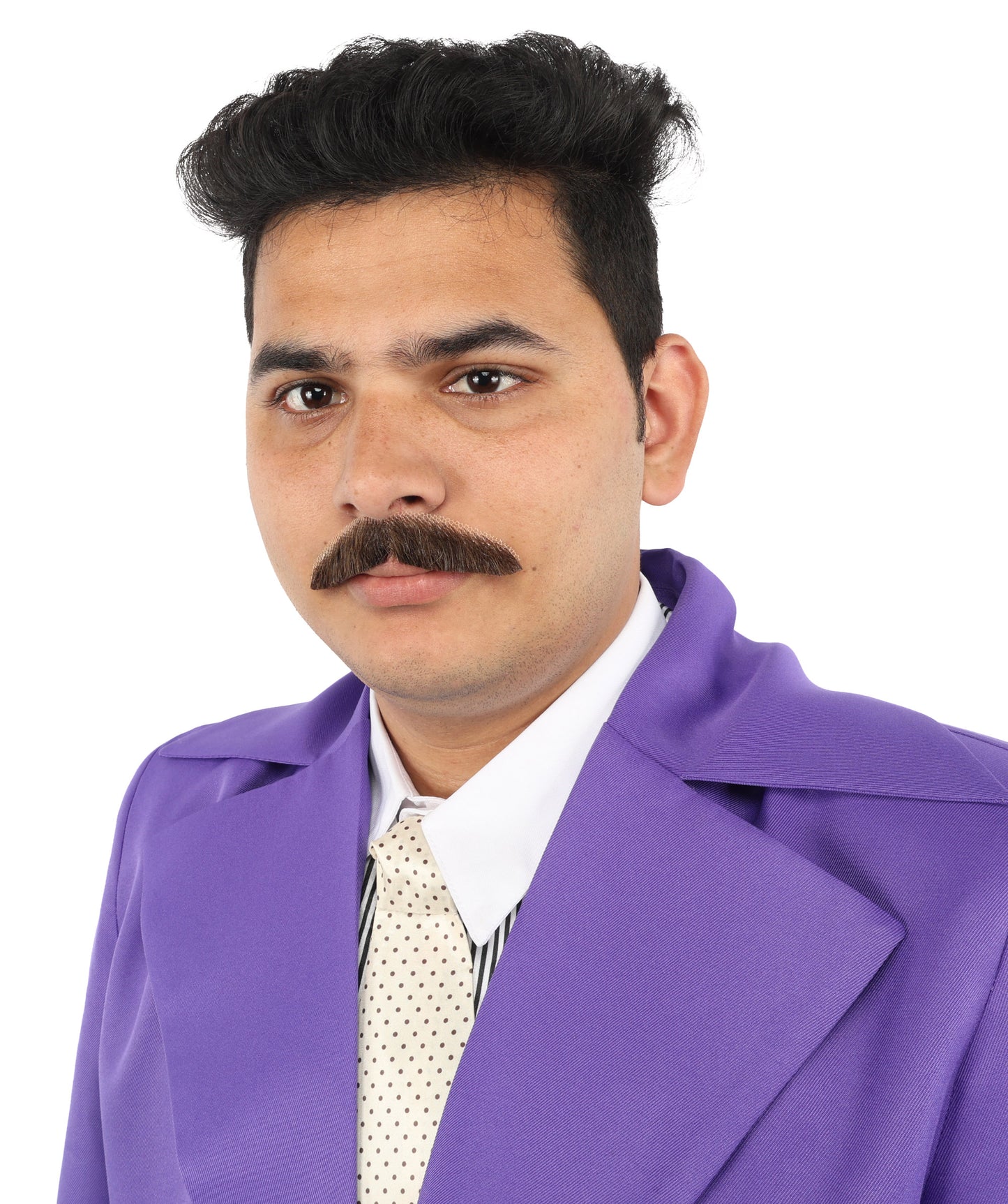 Men's Human Hair Moustache | Facial Hair Multiple Colours Option | HPO