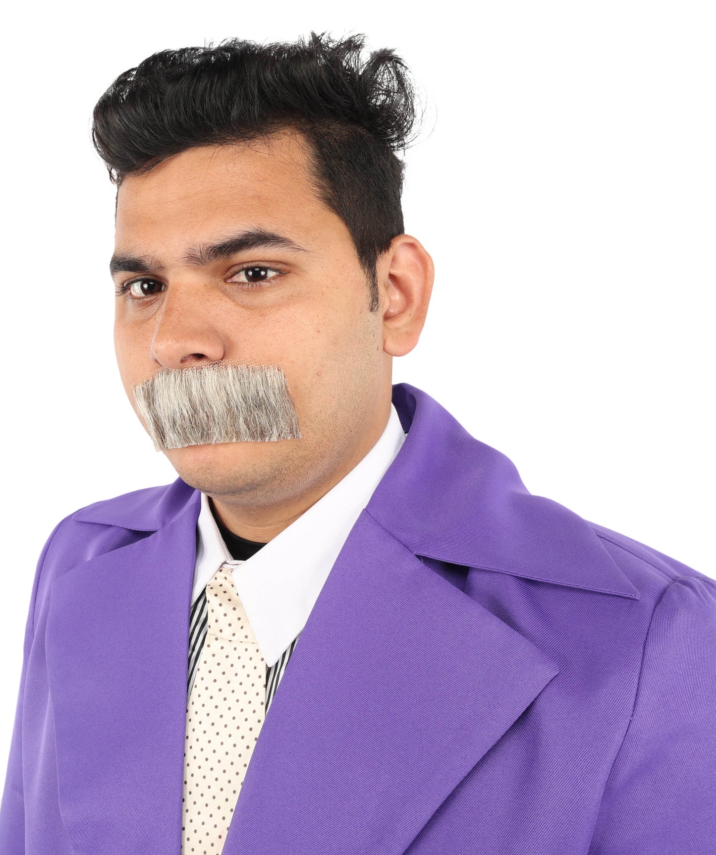 Men's Human Hair Moustache | Facial Hair Multiple Colours Option | HPO