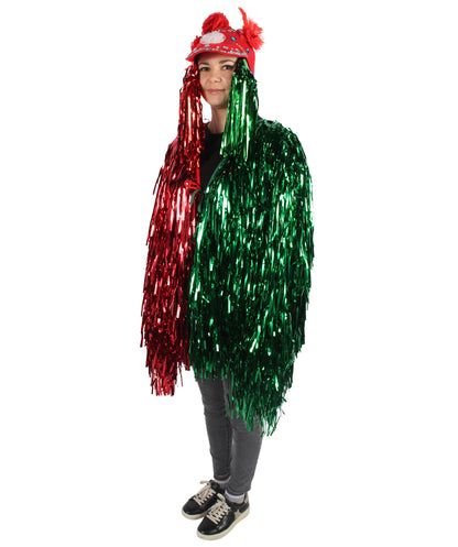 Adult Unisex DJ Tinsel Costume| Multiple Color Options