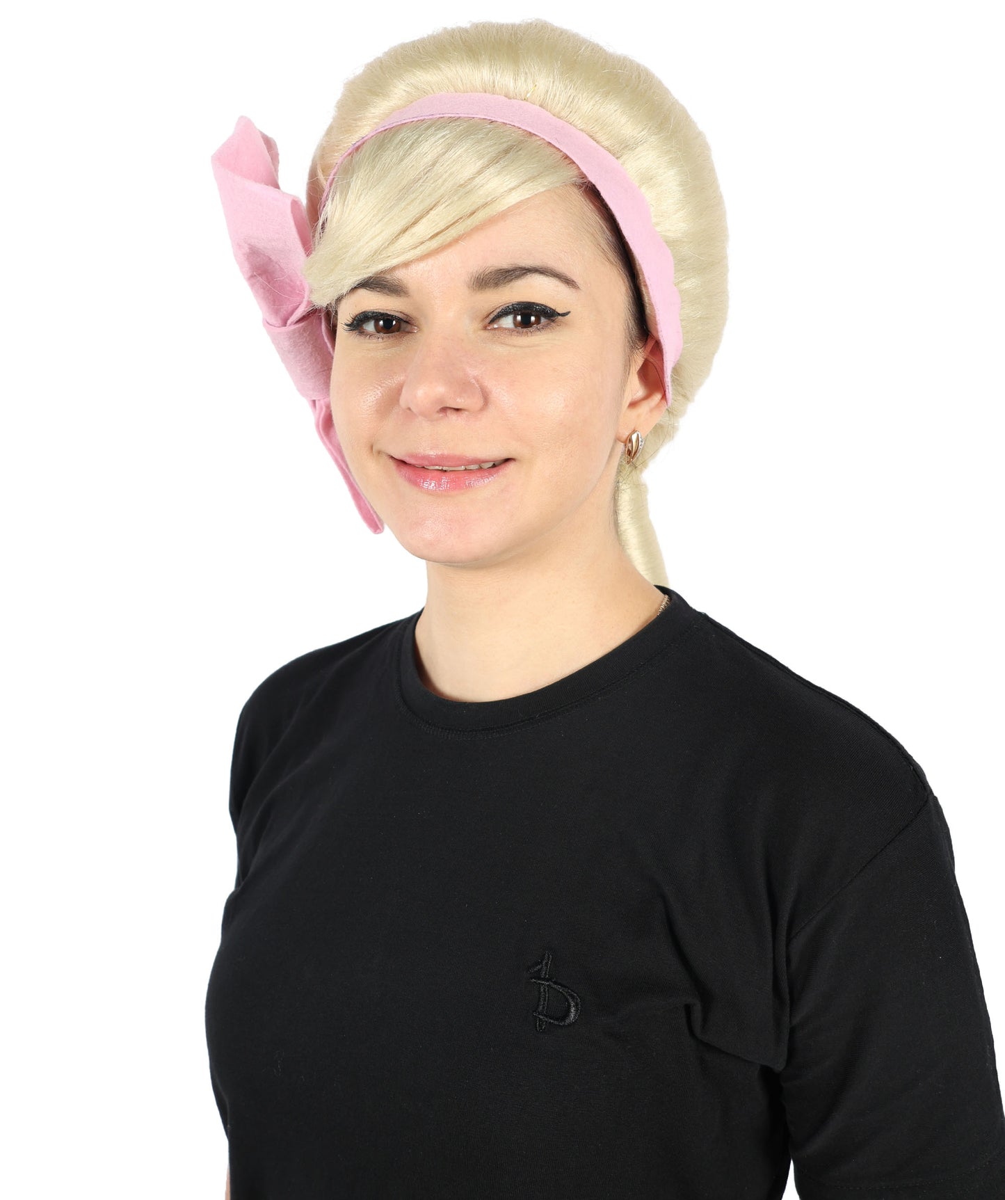 HPO Women's Classic 1950s Blonde Roleplay Wig | Flame-resistant Synthetic Fiber with Capless Cap| Ideal for party, Halloween, cosplay, theater, drag, performance, costume events