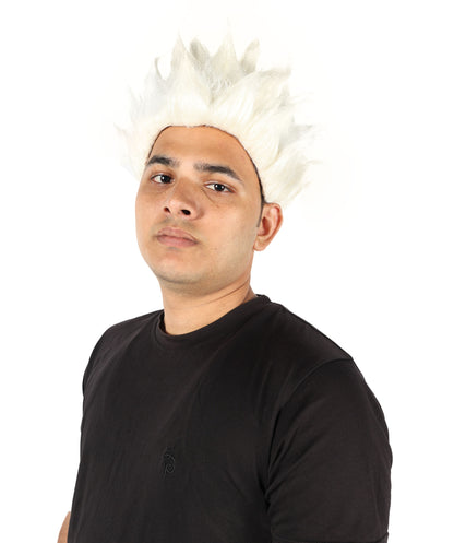 HPO Men’s Anime Young Ninja Nine Tail Yellow Blonde Spiky Wig