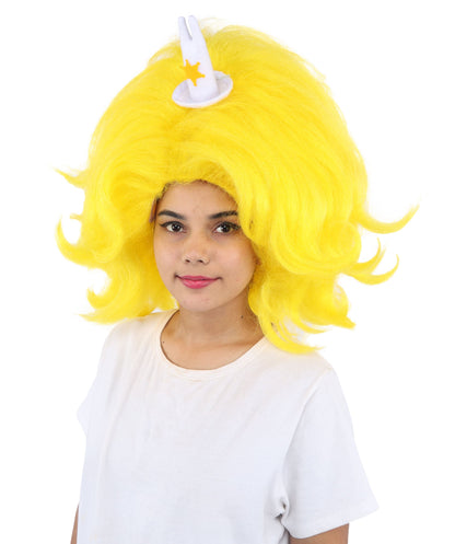 HPO Adult Women's Long Red Bob Wig | Straight Shoulder-Length Black Hair with Blunt Bangs, Included Accessory Set & Breathable Cap | Halloween, Anime Roleplay, Costume Party & Daily Wear