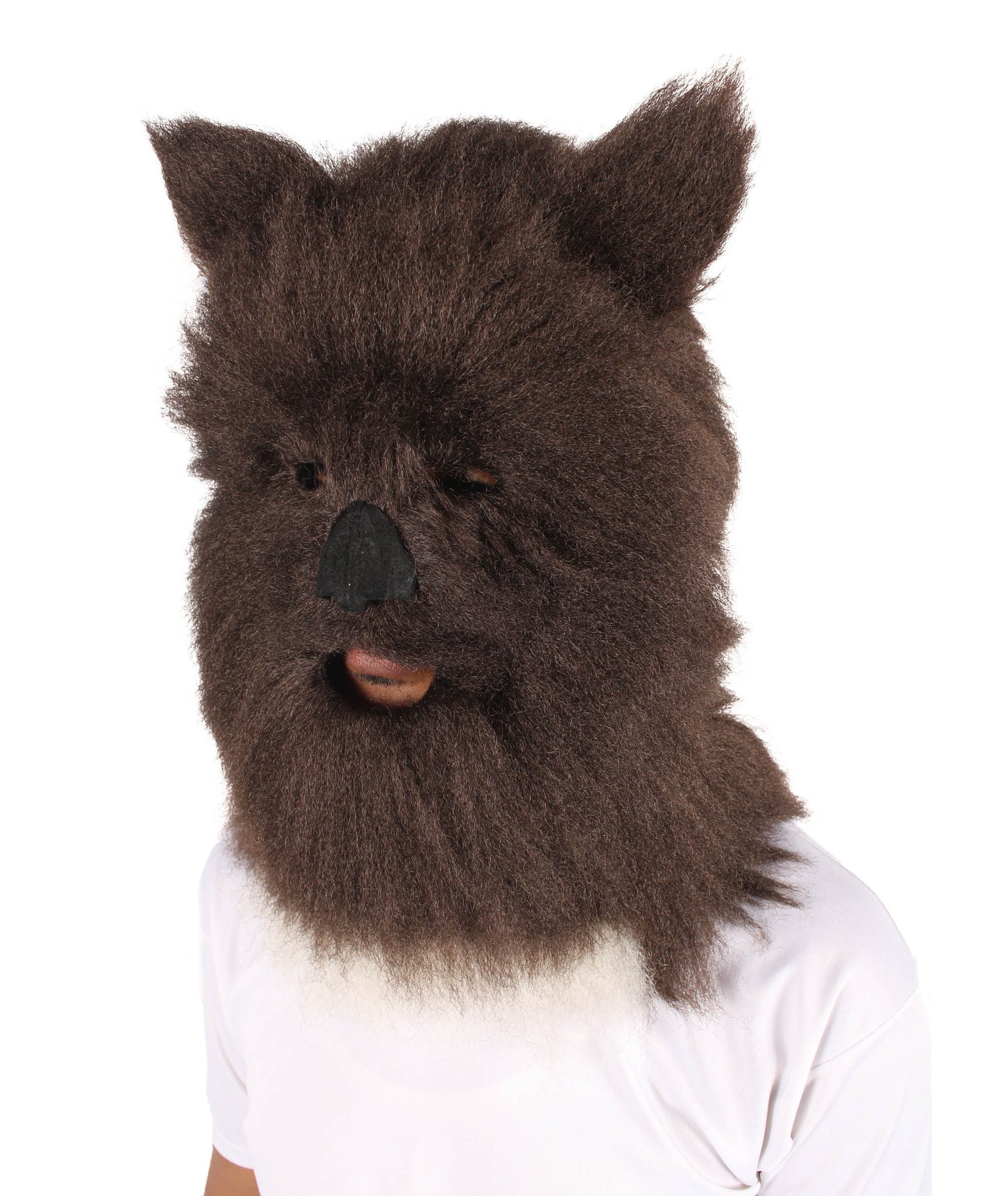 Unisex Dark Brown Grizzly Bear Mask