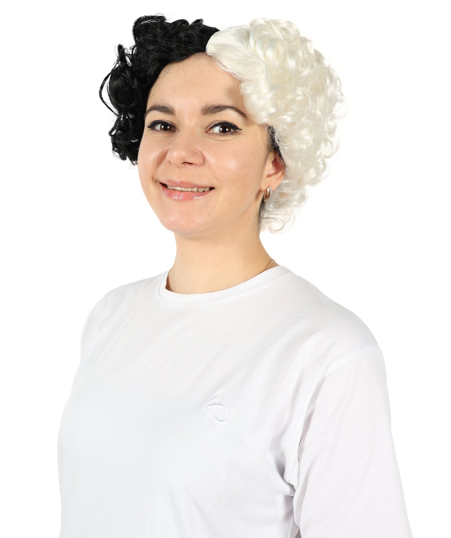 Woman's Wig | Curly Multicolor Short Celebrity Wig | Premium Breathable Capless Cap