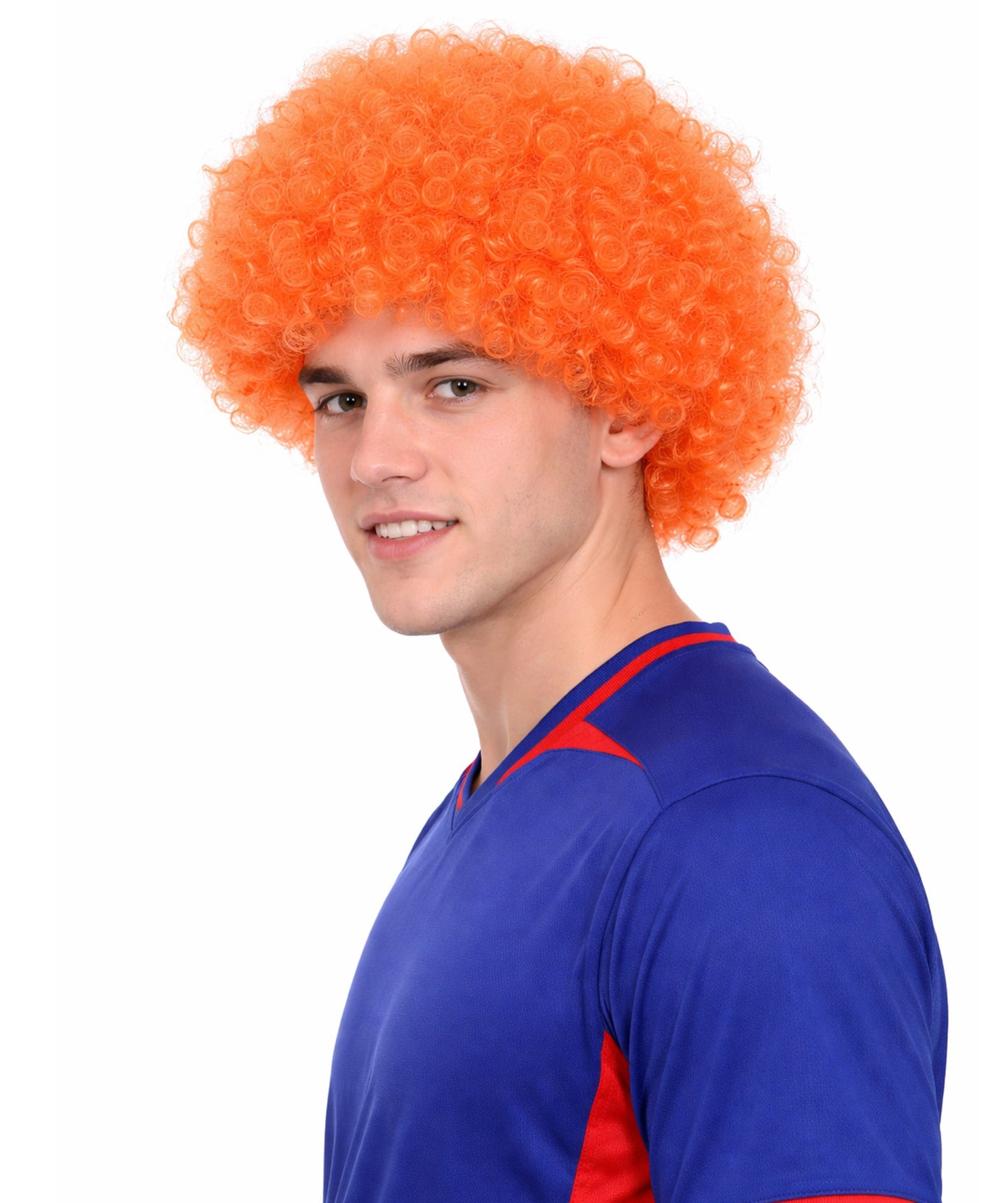 Orange Unisex Afro Wig | Jumbo Super Size  Halloween Wig