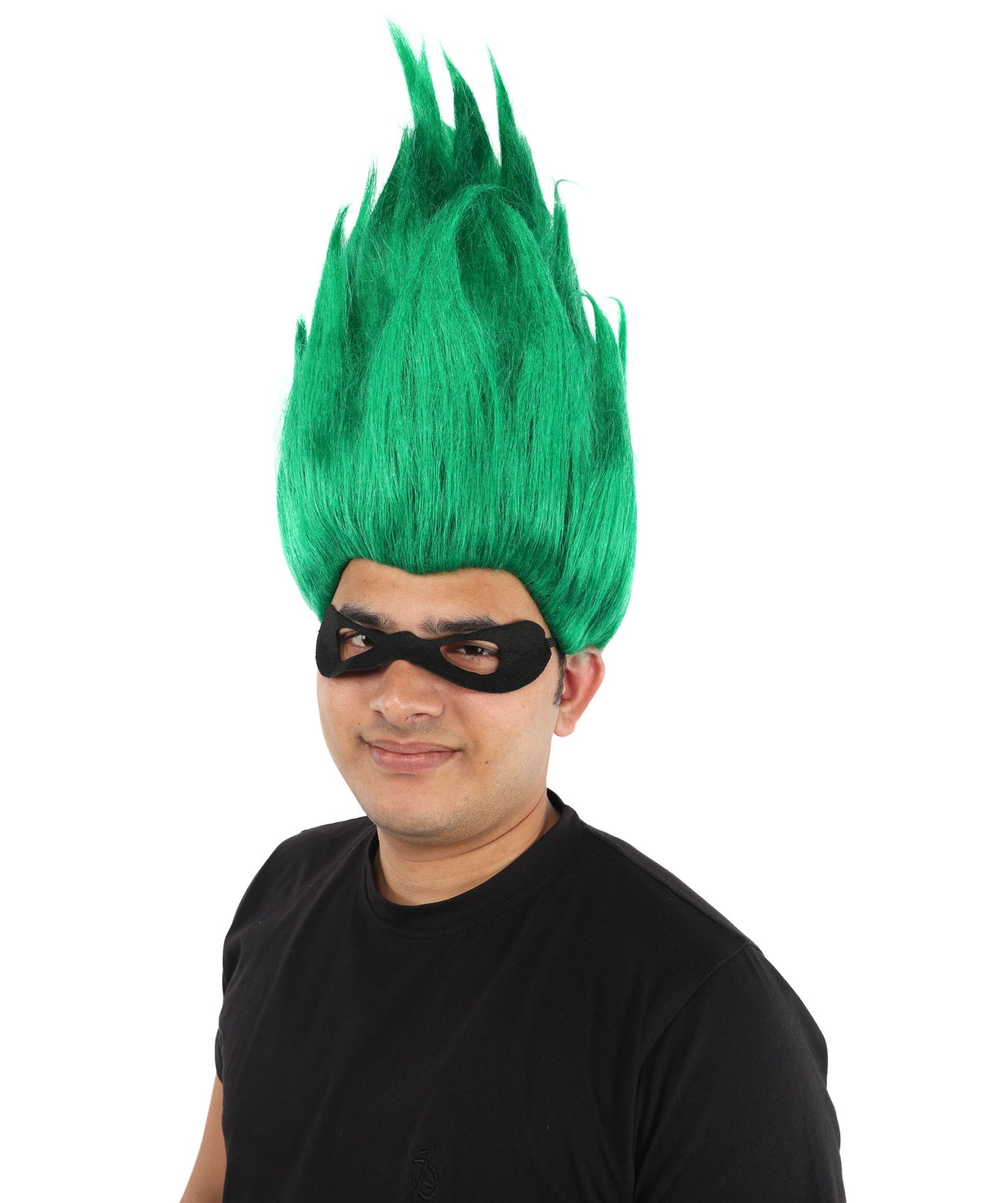 HPO Animated Movie Supervillain Wig , Troll Wig , Premium Breathable Capless Cap