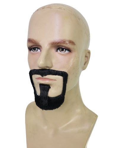 Men’s 90s Parody Black Gangsta Goatee Beard and Mustache | Cosplay Wig | Perfect for Halloween and Themed Events