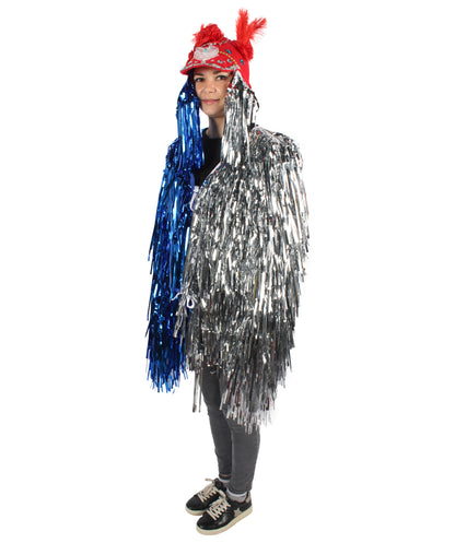 Adult Unisex DJ Tinsel Costume| Multiple Color Options