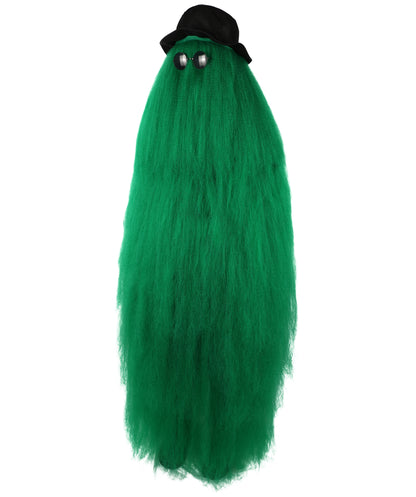 HPO It's Cousin Creature! - Premium | 2 Piece 66 In Extra-Long Iconic Hairy Costume and Wig Set | Includes Hat and glasses | Hairy Halloween Outfit