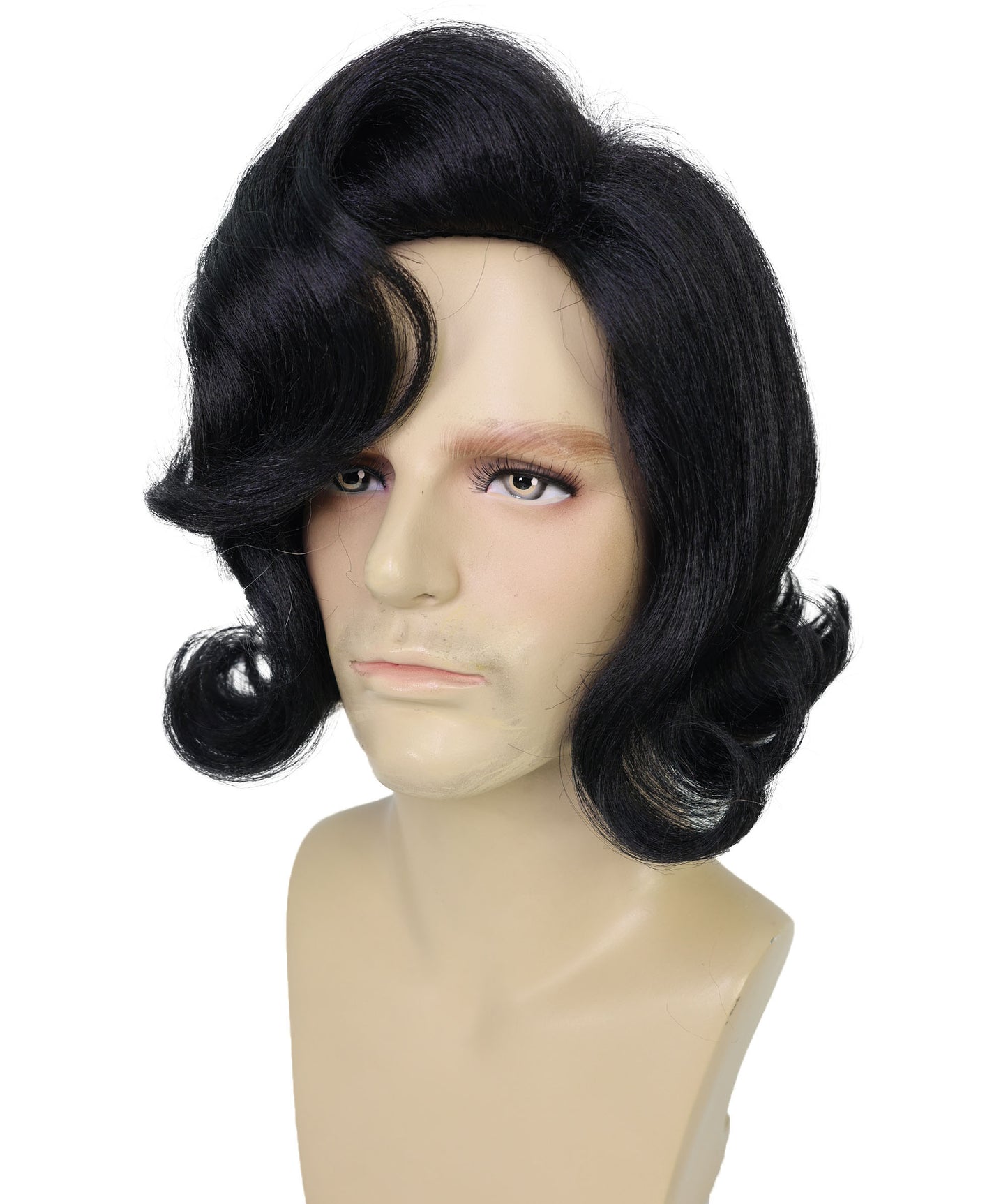 HPO Men's Comedy Movie Character Layered Textured Hair Wig I Flame-retardant Synthetic Fiber