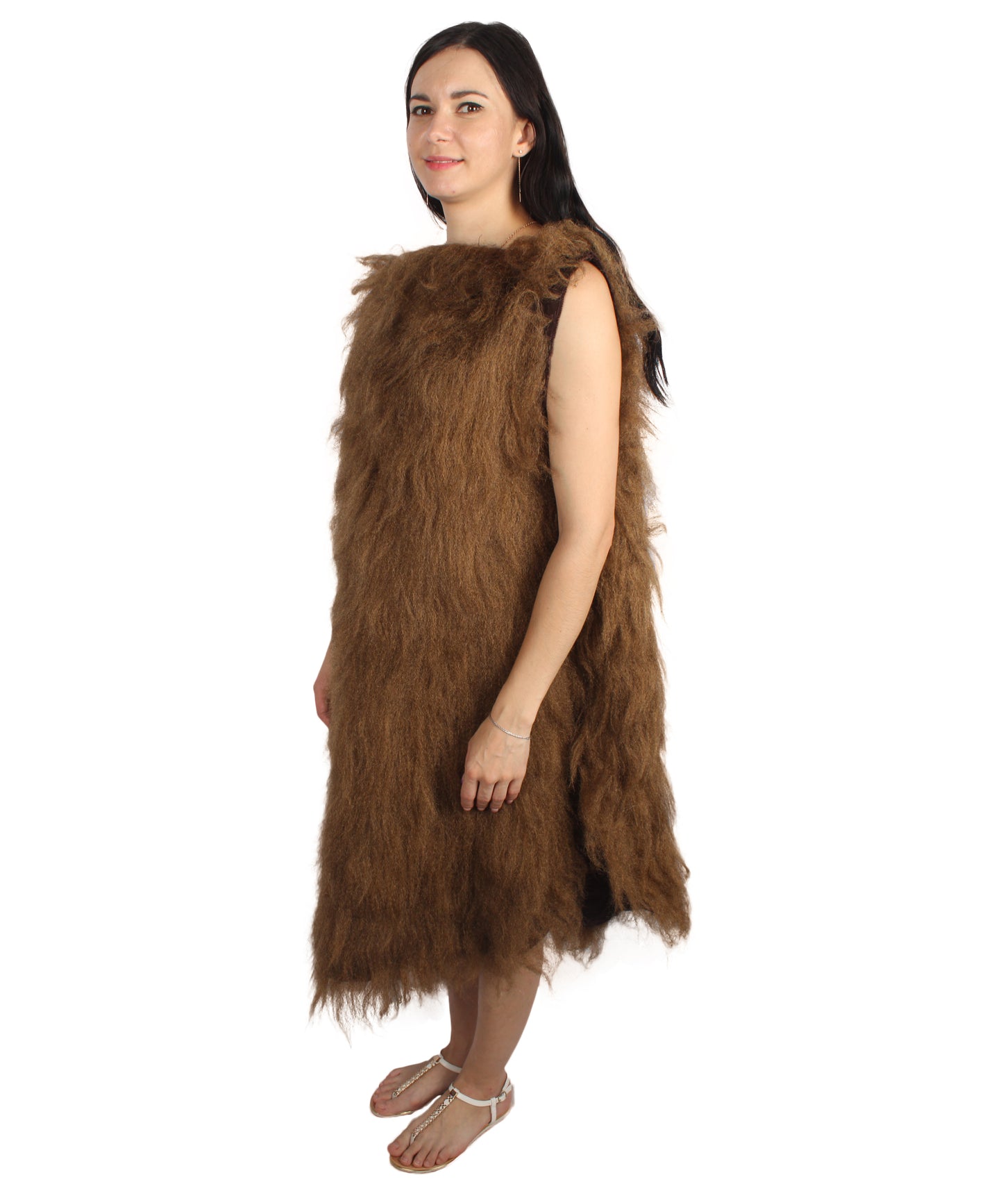 Unisex Brown Caveman Costume I Best for Halloween I Flame-retardant Synthetic Fiber